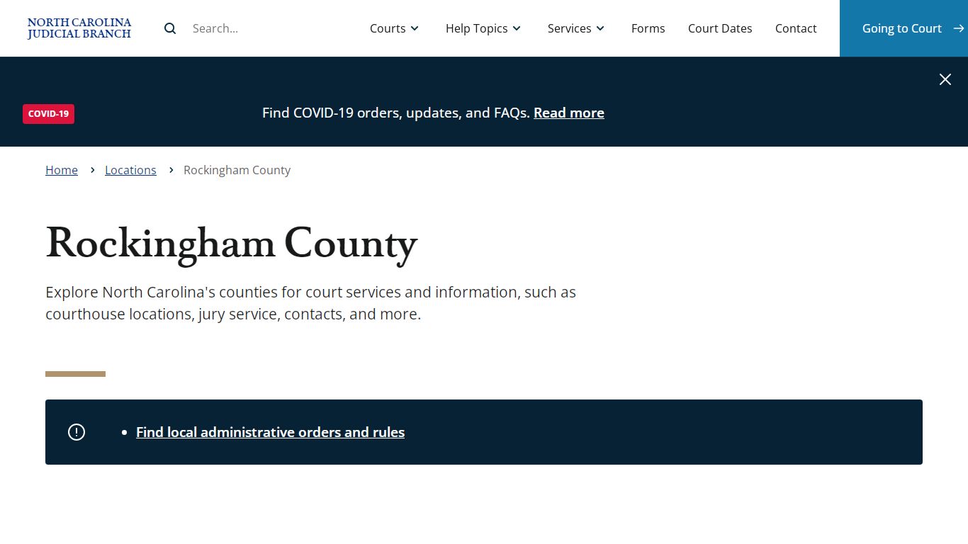 Rockingham County | North Carolina Judicial Branch